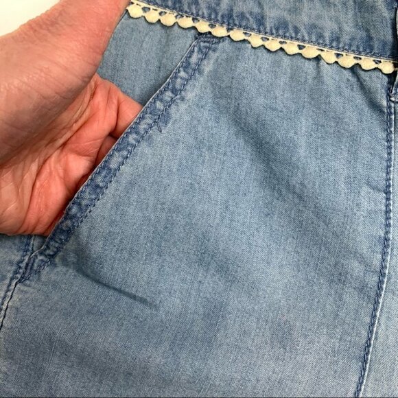 VINTAGE America Chambray Pants Size 8 - Picture 7 of 8